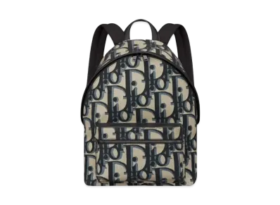 Dior Maxi Oblique Jacquard Rider Backpack "Beige/Black"