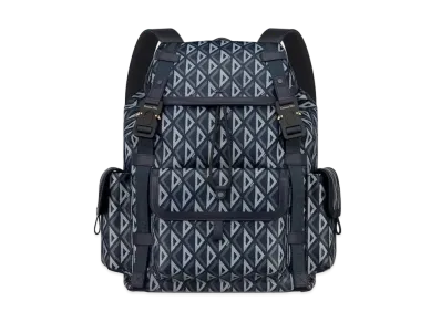 Dior Hit The Road Backpack CD Diamond Canvas "Navy Blue"