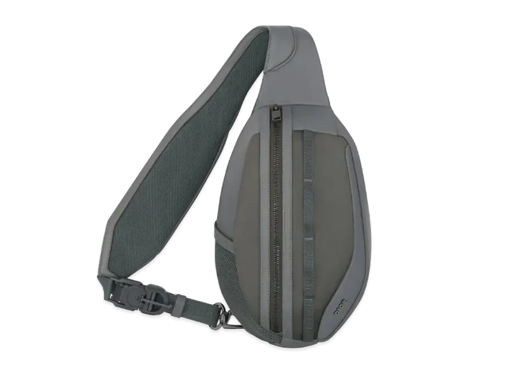 Dior Scarab Bag Deep Smooth Calfskin Nylon "Gray"