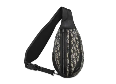 Dior Scarab Bag Dior Oblique Jacquard Grained Calfskin "Beige/Black"