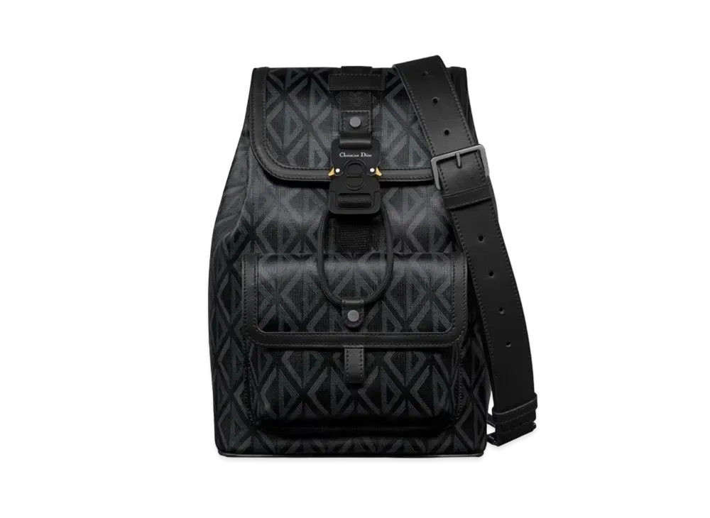Dior Hit The Road Sling Bag CD Diamond Canvas "Black"