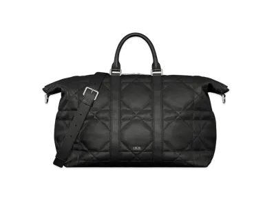 Dior Weekender 40 Maxicannage Calfskin "Black"