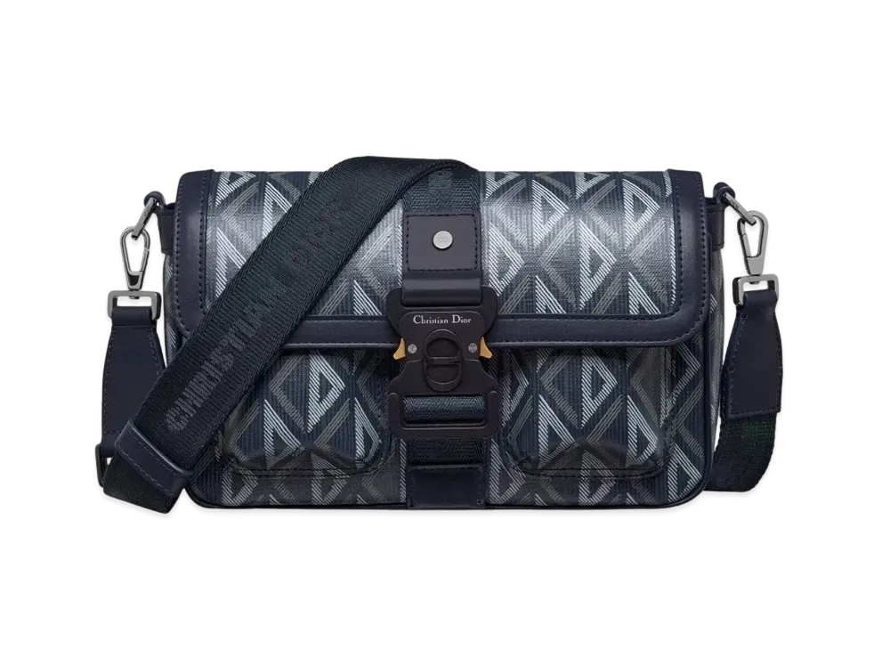 Dior Hit The Road Bag Strap CD Diamond Canvas "Navy Blue"
