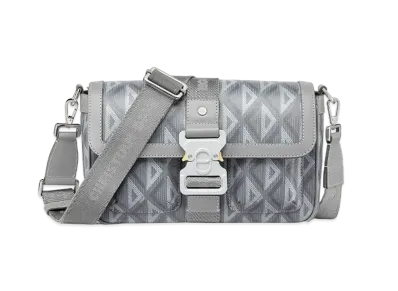 Dior Hit The Road Bag with Strap CD Diamond "Gray"