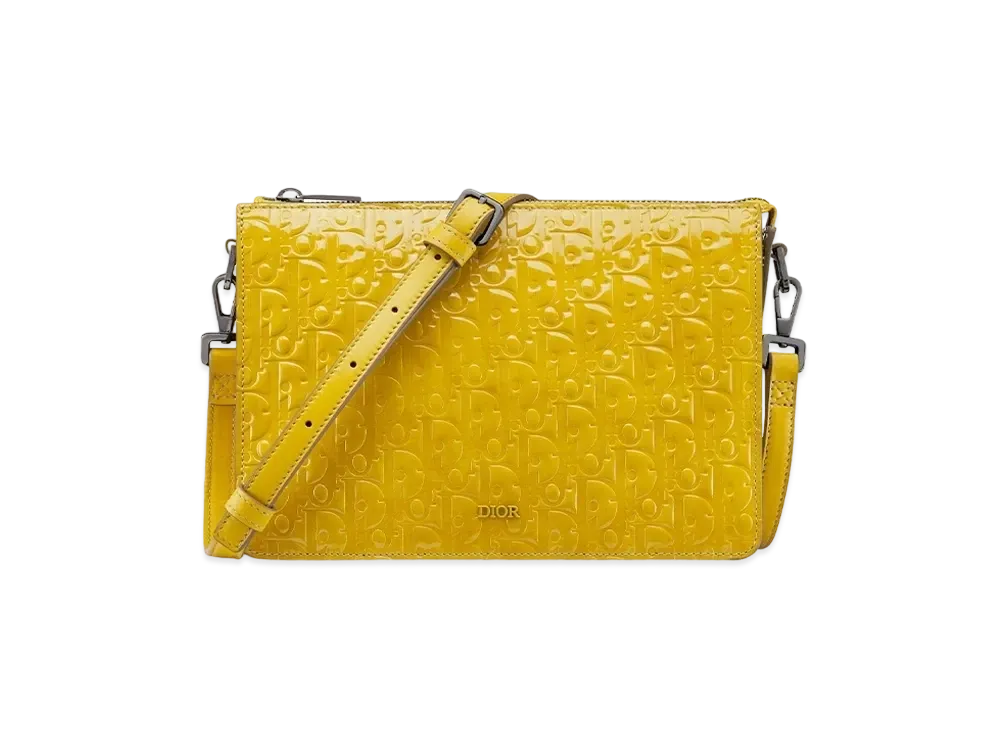 Dior Boxy Bag with Strap Dior Oblique "Yellow"