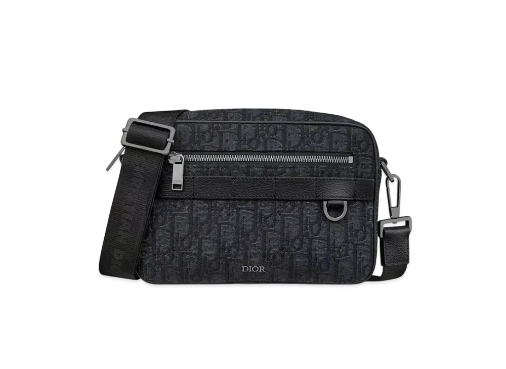 Dior Safari Bag with Strap Dior Oblique Jacquard "Black"