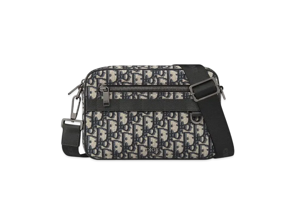 Dior Safari Bag with Strap Dior Oblique Jacquard "Beige/Black"