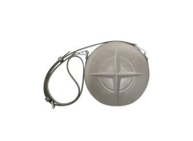 Dior x Stone Island Round Bag Smooth Calfskin Limited Edition "Gray"