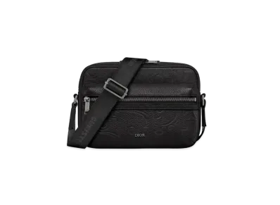Dior Rider 2.0 Zipped Messenger Bag Dior Gravity Leather and Grained Calfskin "Black"