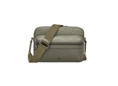 Dior Rider 2.0 Zipped Messenger Bag Dior Gravity Leather and Grained Calfskin "Khaki"