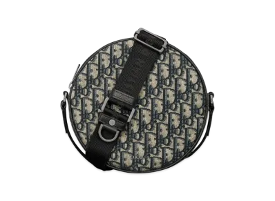 Dior Yoyo Zipped Messenger Bag Dior Oblique Jacquard with Grained Calfskin "Beige/Black"