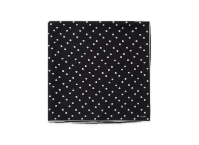 PRADA Printed Silk Twill Scarf 90 x 90 "Black/White"