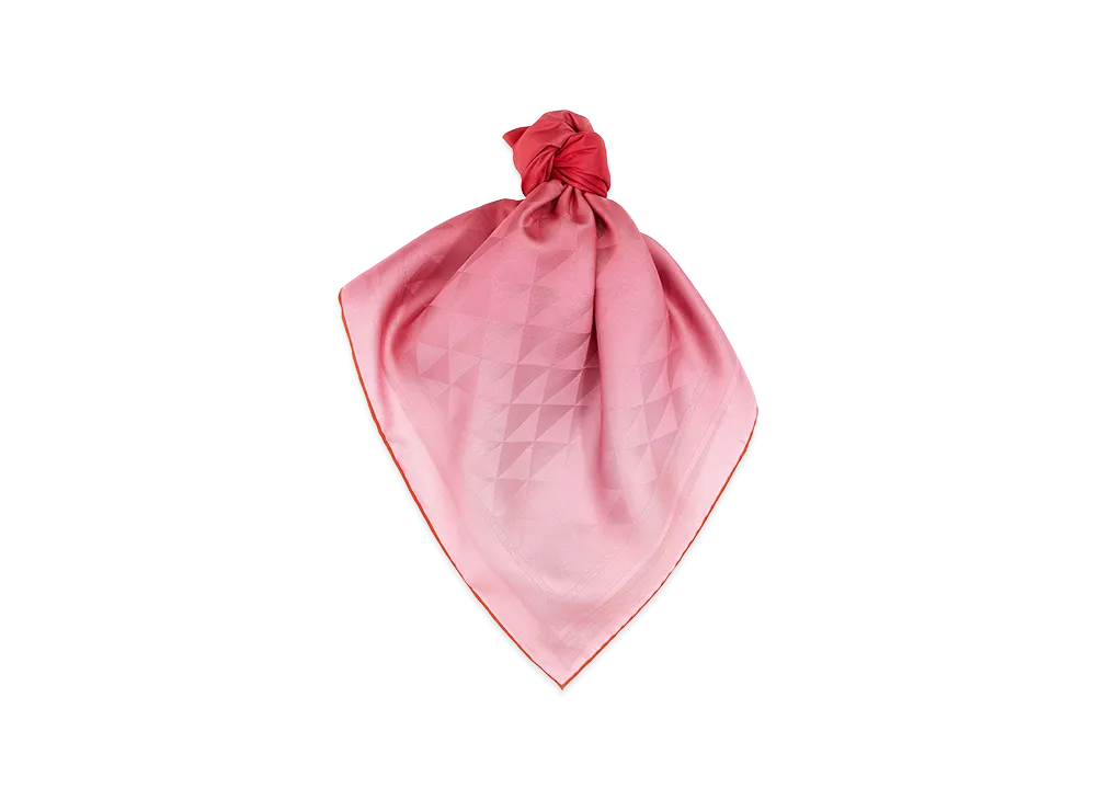 PRADA Women's Symbole Print Scarf "Fuxia Pink"