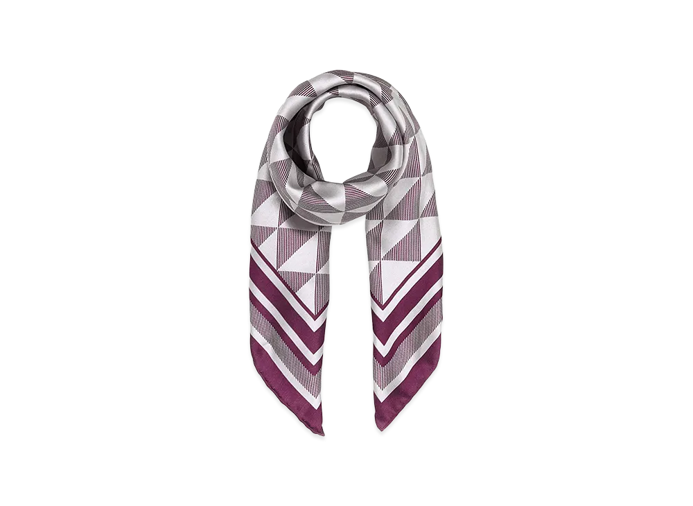PRADA Women's Embroidetwill Foulard "Printed"