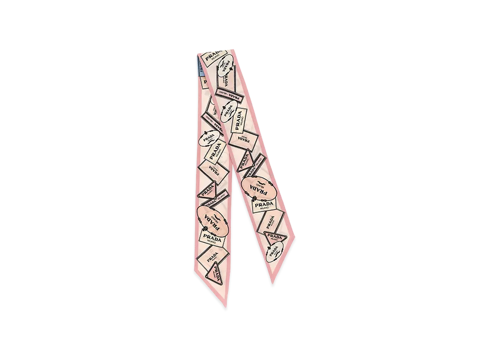PRADA Women's 'Heritage' Scarf "Pink"