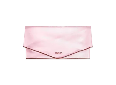 PRADA Women's Printed Twill Scarf "Pink"