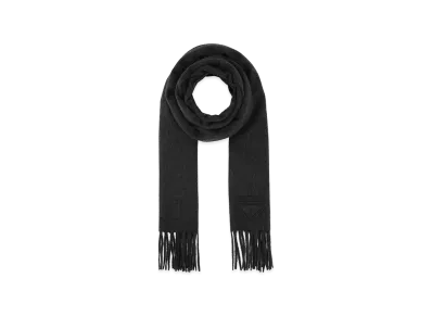 PRADA Women's Cashmere Scarf "Charcoal Gray"