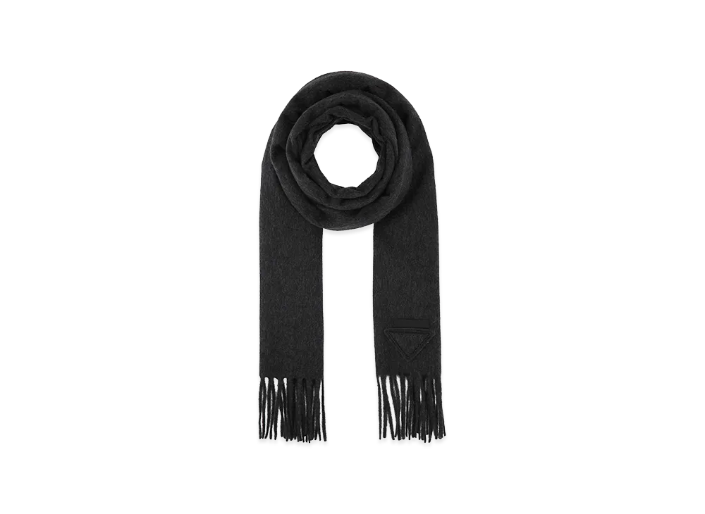 PRADA Women's Cashmere Scarf "Grey"