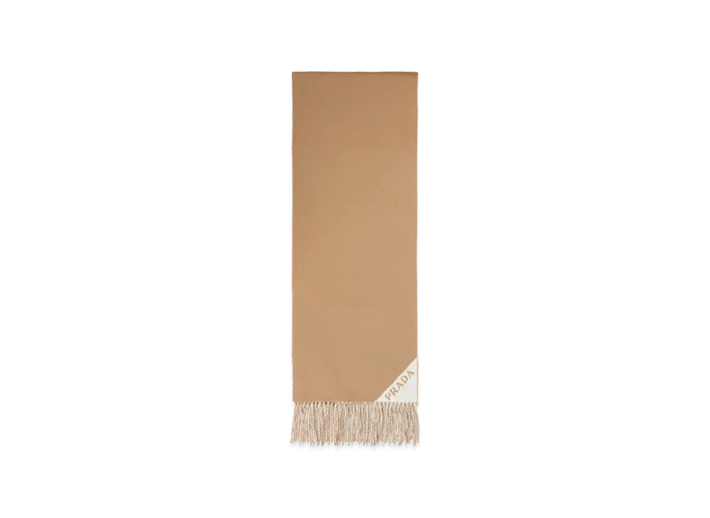 PRADA Women's Double-Sided Scarf "Beige"