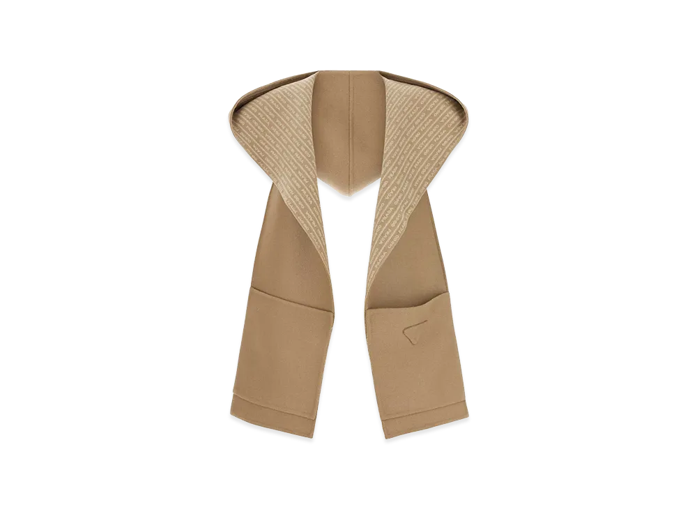 PRADA Women's Wool Scarf "Camel"