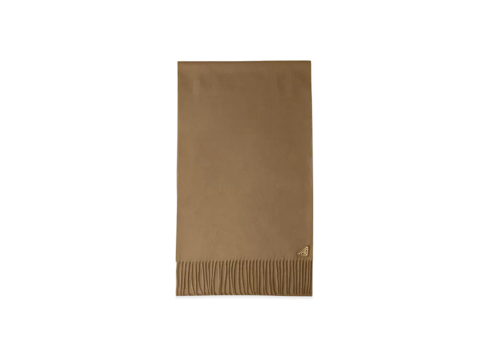 PRADA Silk and Cashmere Scarf "Beige"