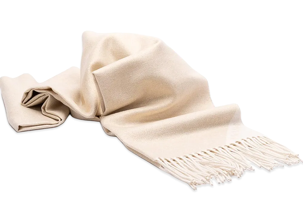 PRADA Women's Silk Blend Scarf "Beige"