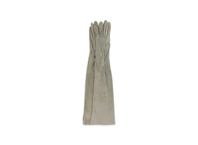 PRADA Women's Ligh Suede Long Gloves "Grey"