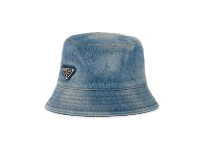 PRADA Denim Bucket Hat "Light Blue"