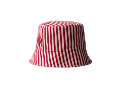 PRADA Cotton Bucket Hat "Red"