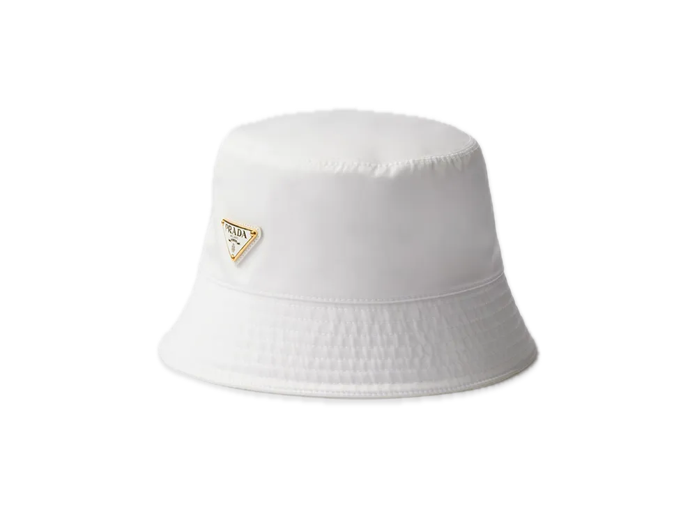 PRADA Re-Nylon Bucket Hat "White"