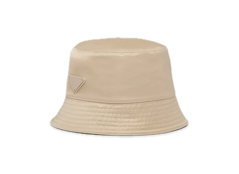 PRADA Re-Nylon Bucket Hat "Sand Beige"