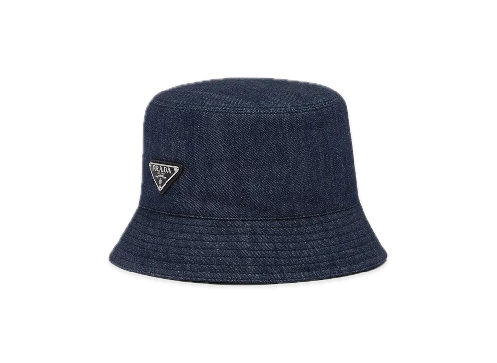 PRADA Denim Bucket Hat "Navy"