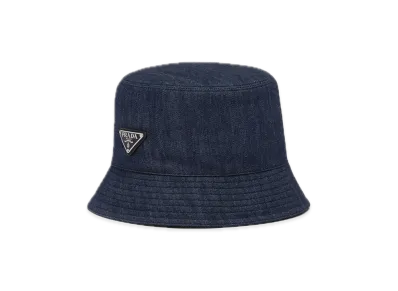 PRADA Denim Bucket Hat "Navy"