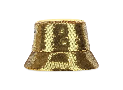 PRADA Women's Sequins Bucket Hat "Gold"