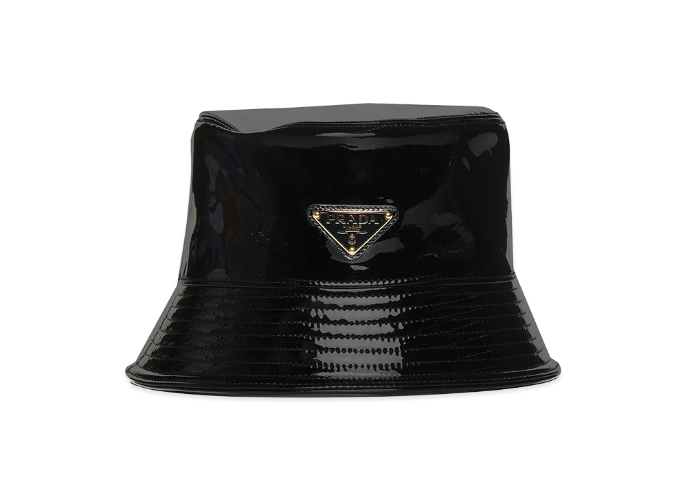 PRADA Women's Logo Bucket Hat "Black"