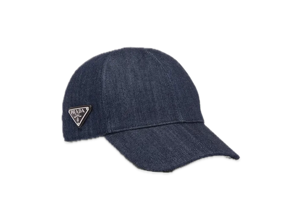PRADA Denim Baseball Cap "Navy"
