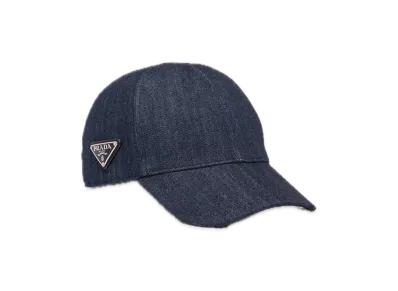 PRADA Denim Baseball Cap "Navy"