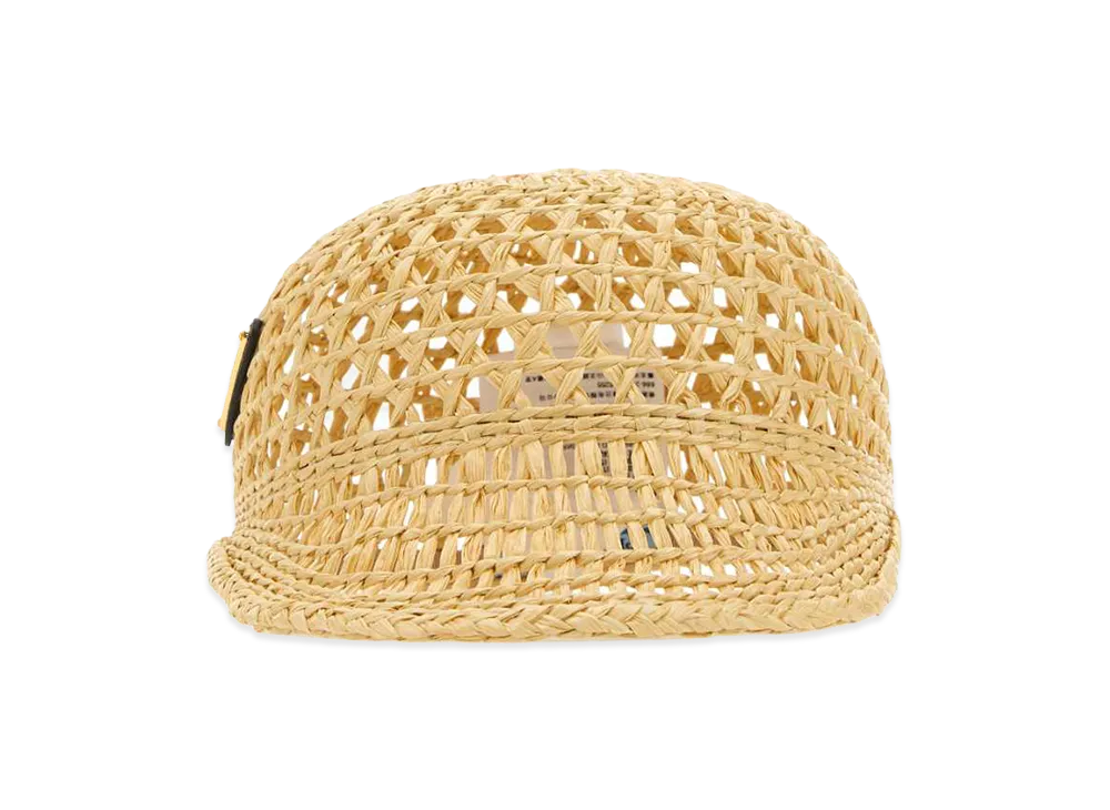 PRADA Women's Raffia Hat "Beige"