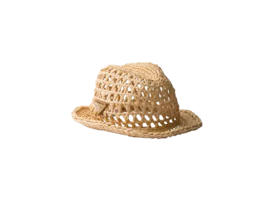 PRADA Crochet Fedora "Natural"