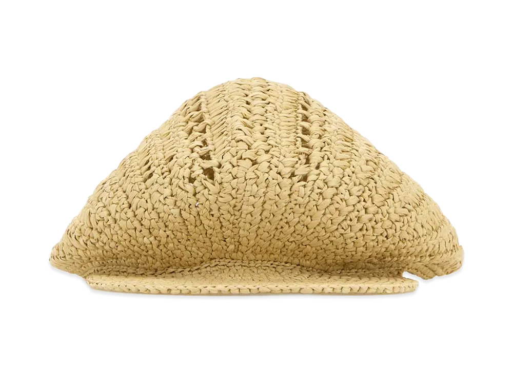 PRADA Women's Raffia Baker Boy Hat "Beige"