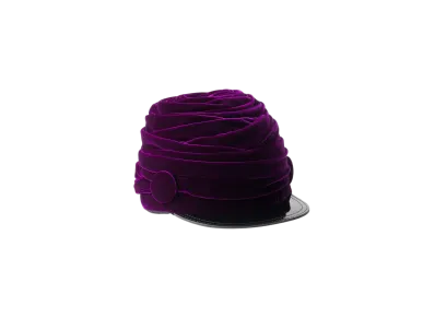PRADA Velvet Hat "Purple"