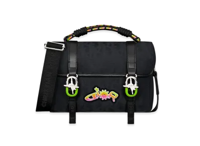 Dior x Lewis Hamilton Dior Hit the Road Messenger Bag in Dior Oblique Nylon & Leather-Effect Technical Fabric "Black/Multicolor"