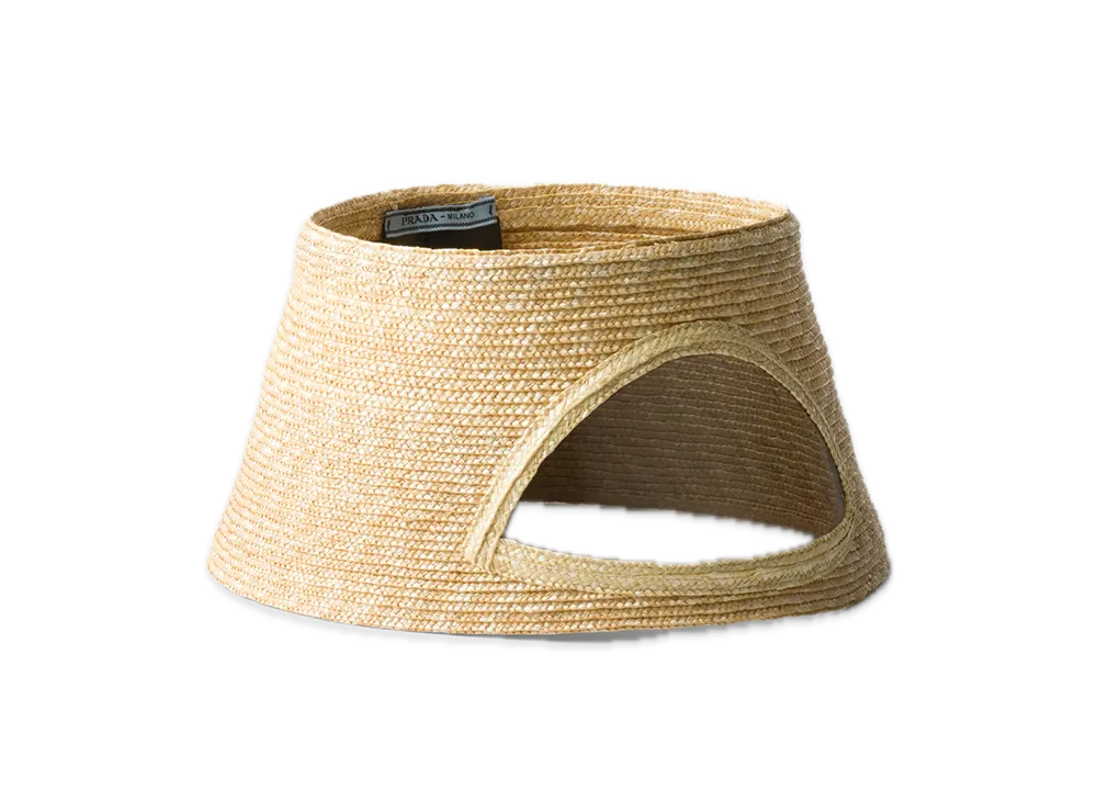 PRADA Straw Visor "Natural"