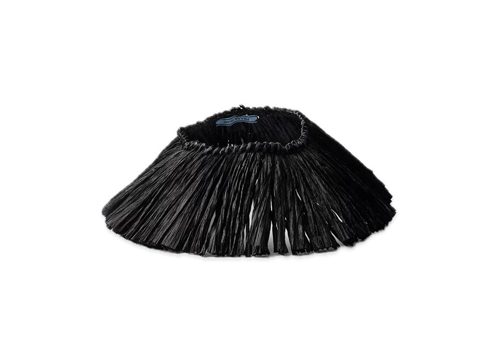 PRADA Fringed Visor "Black"
