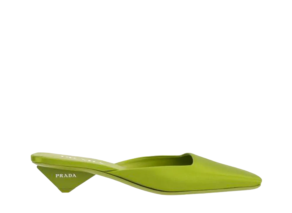 プラダ ウィメンズ サテン ミュール 