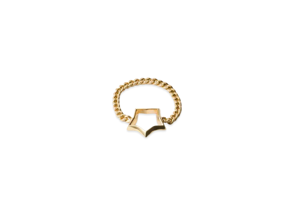 PRADA Metal Chain Ring "Gold"
