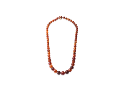 PRADA Plexiglas Necklace "Copper Brown Tortoiseshell"
