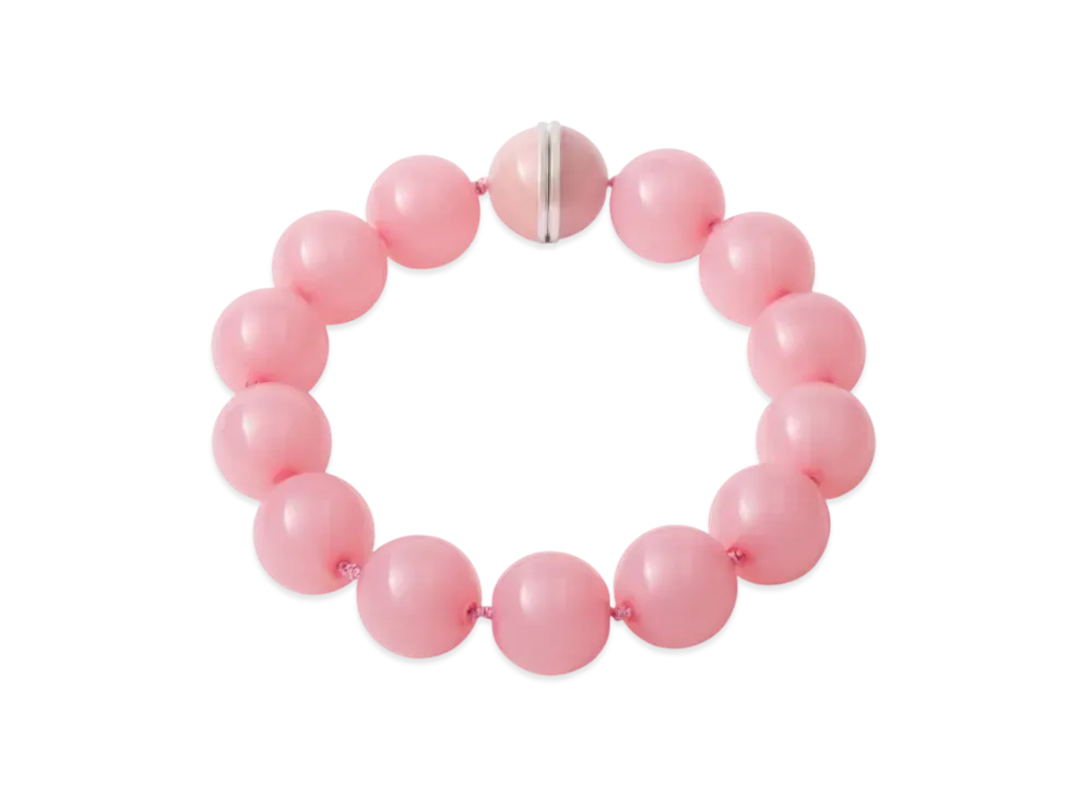 PRADA Plexiglas and Metal Choker "Pink/Light Gray"