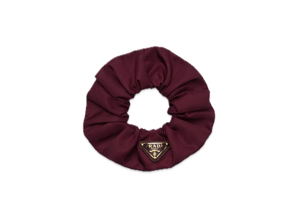PRADA Re-Nylon Scrunchie "Bordeaux"
