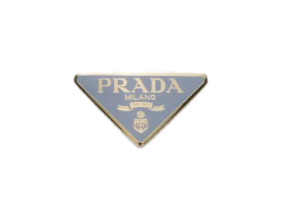 PRADA Metal Hair Clip "Pearl Gray"